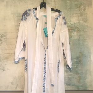 Melissa Odabash boho tunic with belt, size S